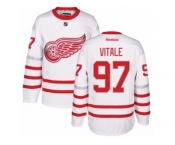 Men's Reebok Detroit Red Wings #97 Joe Vitale Authentic White 2017 Centennial Classic NHL Jersey