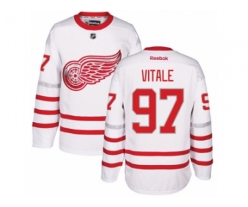 Men's Reebok Detroit Red Wings #97 Joe Vitale Authentic White 2017 Centennial Classic NHL Jersey