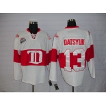 nhl deroit red wings #13 datsyuk white(winter classic)