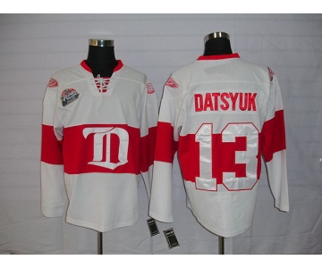 nhl deroit red wings #13 datsyuk white(winter classic)