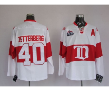 nhl deroit red wings #40 zetterberg white winter classic