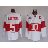 nhl deroit red wings #5 lidstrom white winter classic