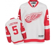 nhl deroit red wings #5 lidstrom white