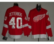 nhl detoit red wings #40 zetterberg a red A