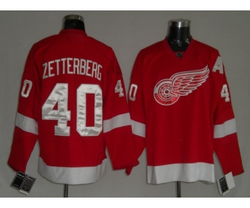 nhl detoit red wings #40 zetterberg a red A