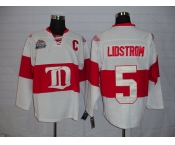 nhl detoit red wings #5 lidstrom white(winter classic)