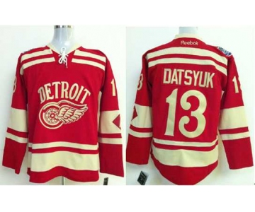 nhl detroit red wings #13 datsyuk red[2014 winter classic]