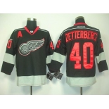 nhl jerseys detoit red wings #40 zetterberg black(A)