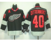 nhl jerseys detoit red wings #40 zetterberg black(A)