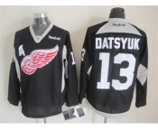 nhl jerseys detroit red wings #13 datsyuk black