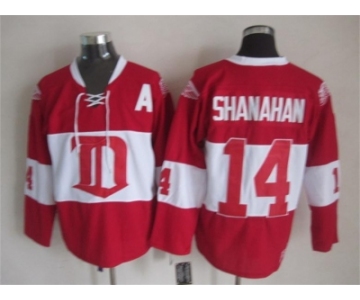 nhl jerseys detroit red wings #14 shanahan red[shanahan][patch A]