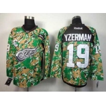 nhl jerseys detroit red wings #19 yzerman camo[patch C]