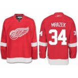 nhl jerseys detroit red wings #34 petr mrazek red