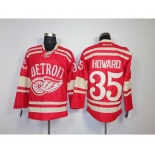 nhl jerseys detroit red wings #35 howard red[2014 winter classic]