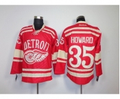 nhl jerseys detroit red wings #35 howard red[2014 winter classic]