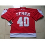 nhl jerseys detroit red wings #40 zetterberg red