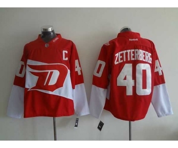 nhl jerseys detroit red wings #40 zetterberg red[patch C][stadium]