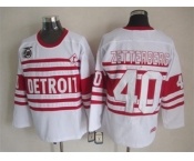 nhl jerseys detroit red wings #40 zetterberg white[m&n 75th][patch C]