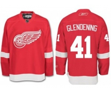 nhl jerseys detroit red wings #41 luke glendening red