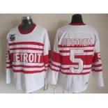 nhl jerseys detroit red wings #5 lidstrom authentic 75th ccm white