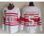 nhl jerseys detroit red wings #5 lidstrom authentic 75th ccm white