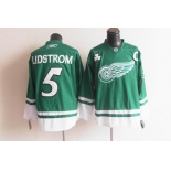 nhl jerseys detroit red wings #5 lidstrom green