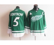 nhl jerseys detroit red wings #5 lidstrom green