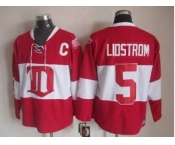 nhl jerseys detroit red wings #5 lidstrom red[patch C]