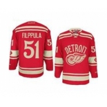 nhl jerseys detroit red wings #51 filppula red[2014 winter classic]