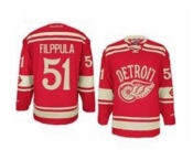 nhl jerseys detroit red wings #51 filppula red[2014 winter classic]