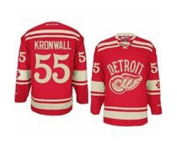 nhl jerseys detroit red wings #55 kronwall red[2014 winter classic]