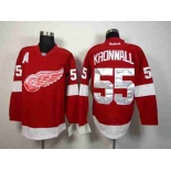 nhl jerseys detroit red wings #55 kronwall red[[patch A]