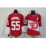 nhl jerseys detroit red wings #55 kronwall red[stadium][patch A]