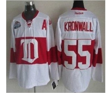 nhl jerseys detroit red wings #55 kronwall white[winter classic patch A]