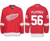 nhl jerseys detroit red wings #56 teemu pulkkinen red