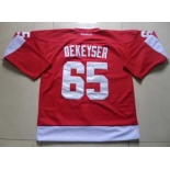 nhl jerseys detroit red wings #65 dekeyser red