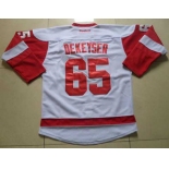 nhl jerseys detroit red wings #65 dekeyser white