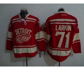 nhl jerseys detroit red wings #71 dylan larkin red[winter classic]