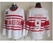 nhl jerseys detroit red wings #9 howe authentic 75th ccm white