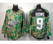 nhl jerseys detroit red wings #9 howe camo[patch C]