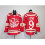 nhl jerseys detroit red wings #9 howe red[2014 winter classic]