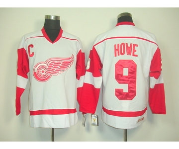 nhl jerseys detroit red wings #9 howe white