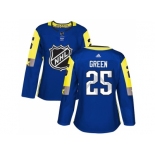 Women Adidas Detroit Red Wings #25 Mike Green Royal 2018 All-Star Atlantic Division Authentic Stitched NHL Jersey