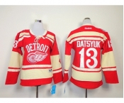 women nhl detroit red wings #13 datsyuk red[2014 winter classic]