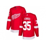 Youth Adidas Detroit Red Wings #35 Jimmy Howard Red Home Authentic Stitched NHL Jersey