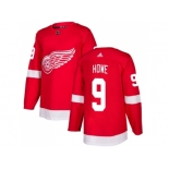 Youth Adidas Detroit Red Wings #9 Gordie Howe Red Home Authentic Stitched NHL Jersey