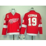 youth nhl jerseys deroit red wings #19 yzerman red ccm