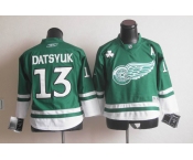 youth nhl jerseys detroit red wings #13 datsyuk green