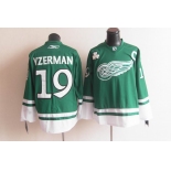 youth nhl jerseys detroit red wings #19 yzerman green