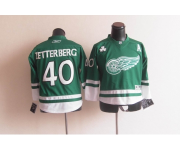 youth nhl jerseys detroit red wings #40 zetterberg green